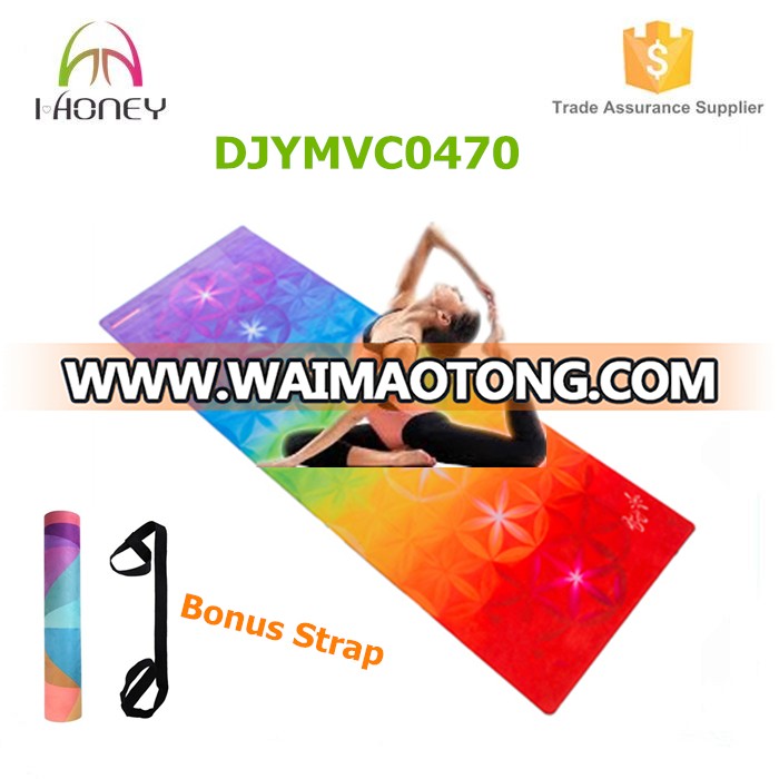 7 Chakras Custom Printed Yoga Mat Non-Slip Combo Mat and Towel Design