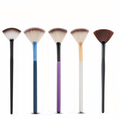 Dropship Single makeup brush Large/small high quality tricolor Persian hair fan brush