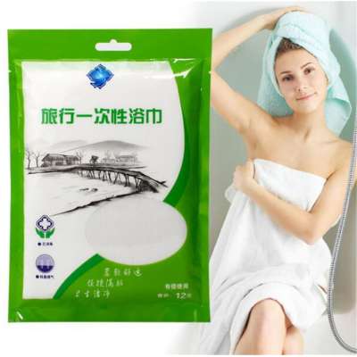 Travel business disposable bath towel cotton thickened disposable towel travel quick-drying non-compressed towel